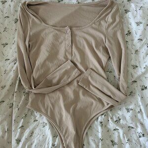 SHEIN Basic Nude Bodysuit